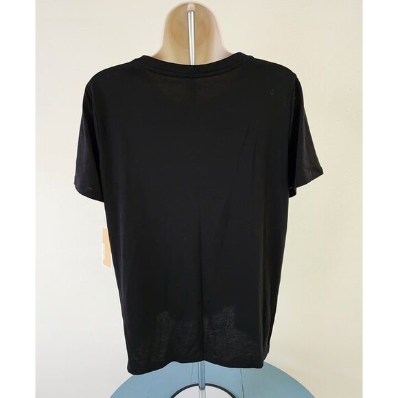 Michael Kors Black & Gold Studded Women's Logo T-Shirt. Size: Medium. NWT - Picture 4 of 9